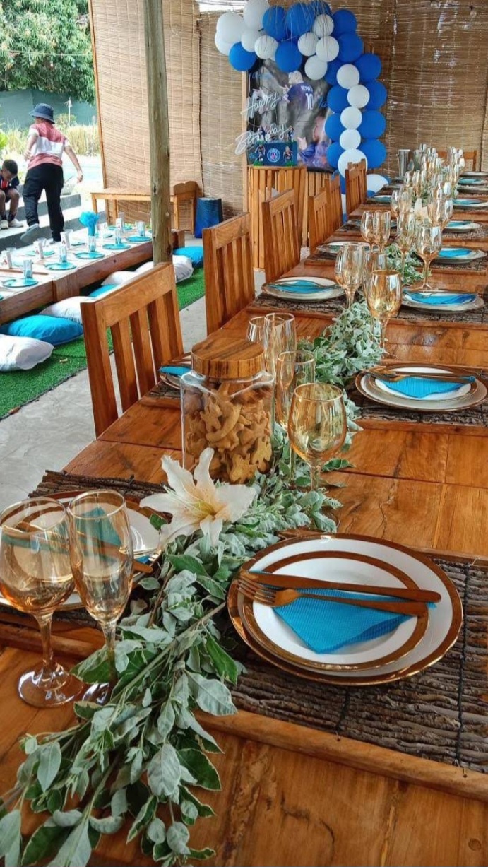Mesa Azul e Dourada no PALMEIRAS